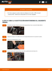 Cómo sustitución de Escobillas de Limpiaparabrisas 1.4 i 16V (F35) Opel Corsa B Caravan