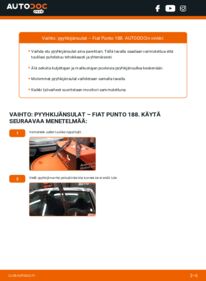 Kuinka vaihtaa Pyyhkijänsulat 1.2 60 Fiat Punto 188 -autoon