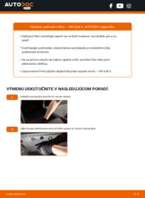 Ako vykonať výmenu: Kabínový filter na Golf V Hatchback (1K1) 1.9 TDI