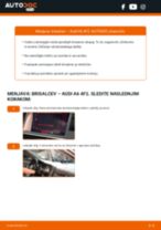 zadaj in spredaj Metlica brisalnika stekel AUDI A6 Sedan (4F2, C6) | PDF vodič za zamenjavo