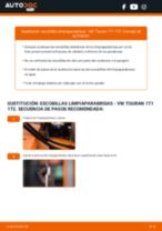 Cambio Plumas limpiaparabrisas delanteras y traseras VW bricolaje - manual pdf en línea