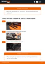 OPEL CORSA C (F08, F68) change Wiper Blades front: guide pdf