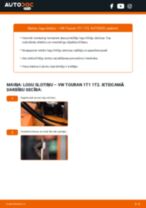Soli-pa-solim PDF apmācība kā nomaināms VW TOURAN (1T1, 1T2) Stikla tīrītāja slotiņa