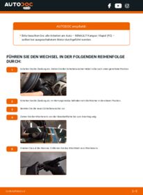 Wie der Wechsel ausgeführt wird: Scheibenwischer 1.5 dCi Renault Kangoo Express