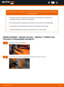 Comment effectuer un remplacement de Essuie-glace 1.2 Renault Twingo 1