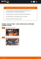 Soli-pa-solim PDF apmācība kā nomaināms OPEL ZAFIRA B (A05) Stikla tīrītāja slotiņa
