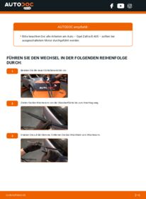 Wie der Wechsel durchführt wird: Scheibenwischer Opel Zafira B 1.9 CDTI (M75) tauschen