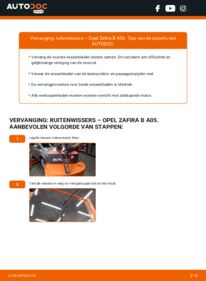 Vervangen: Ruitenwissers 1.9 CDTI (M75) Opel Zafira B