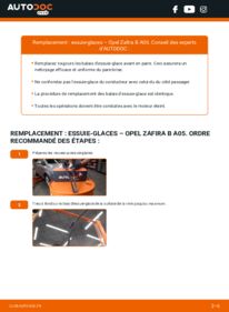 Comment effectuer un remplacement de Essuie-glace 1.9 CDTI (M75) Opel Zafira B