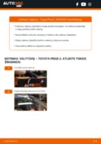 Kaip pakeisti Stiklo valytuvai mano Prius III Hatchback (XW30) 1.8 Hybrid (ZVW3_)? Išsamios instrukcijos