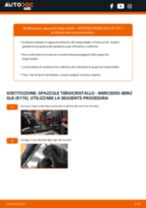 PDF manuale di sostituzione: Spazzole tergicristallo MERCEDES-BENZ SLK (R170) posteriore e anteriore