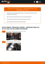 How to replace and adjust Windscreen wipers MERCEDES-BENZ SLK: pdf tutorial