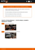 TOYOTA PRIUS Hatchback (NHW20_) Pyyhkijänsulat vaihto : opas pdf