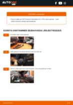 Online-ohjekirja, kuinka vaihtaa Tuulilasinpyyhkijät FIAT PANDA (312) -malliin
