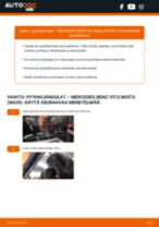 Diesel- ja bensiinikäyttöisen auton VITO 2017 korjausoppaat