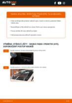 Profesionální průvodce výměnou součástky List stěrače na tvém autě Skoda Fabia Praktik 1.9 SDI