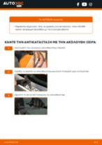 Βήμα-βήμα PDF οδηγιών για να αλλάξετε Μάκτρο καθαριστήρα σε VOLVO V50 (MW)