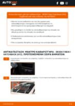 Μάκτρο καθαριστήρα: ο επαγγελματικός οδηγός για την αλλαγή του στο Skoda Fabia Mk1 Hatchback 1.2 σου