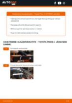 TOYOTA PRIUS Hatchback (NHW20_) vahetada Pesurikumm eesmine ja tagumine: käsiraamatute pdf