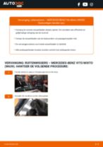 De professionele reparatiehandleiding voor Remblokken-vervanging in je Mercedes Vito Mixto W639 120 CDI (639.601, 639.603, 639.605)