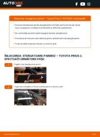 Cum să efectuați înlocuirea: Lamela stergator Toyota Prius 2 1.5 Hybrid (NHW20_)