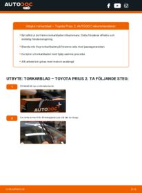 Så byter du Torkarblad på 1.5 Hybrid (NHW20_) Toyota Prius 2