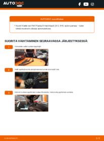 Kuinka vaihtaa Pyyhkijänsulat 1.2 (312PXA1A) Fiat Panda 312 -autoon