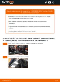 Como realizar a substituição de Escovas do Limpa Vidros 112 CDI 2.2 (638.094) Mercedes Vito W638