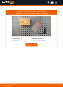 Kaip atlikti keitimą: FIAT DOBLO Box Body / Estate (263) 1.3 D Multijet Oro filtras