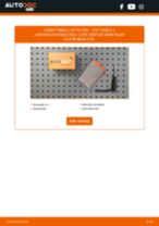 Online manual til udskiftning på egen hånd af Luftfilter på FIAT DOBLO Platform/Chassis (263)