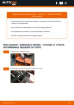 DIY manual on replacing CITROËN C1 Wiper Blades