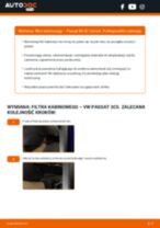 Wymiana Filtr powietrza kabinowy VW PASSAT Variant (3C5): poradnik pdf