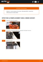 Comment changer Essuie-glaces MERCEDES-BENZ Classe B arrière et avant - Manuel pdf