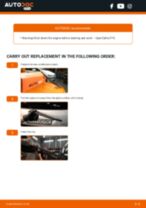 Step by step PDF-tutorial on Wiper Blades OPEL ZAFIRA A (F75_) replacement