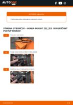 HONDA Insight II Hatchback (ZE) 2020 príručka údržba a opravy