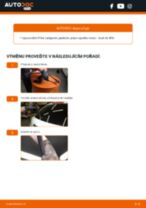 Jak vyměnit přední a zadní List stěrače AUDI A3 Sportback (8PA) - manuály online