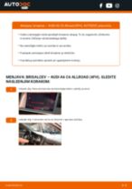 zadaj in spredaj Metlica brisalnika stekel AUDI A6 Allroad (4FH, C6) | PDF vodič za zamenjavo