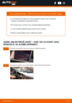 AUDI 100 Avant (4A, C4) Ablaktörlő csere - tippek és trükkök