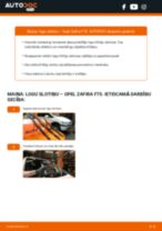 OPEL ZAFIRA Ģenerators maiņa: bezmaksas pdf