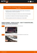 Comment changer Balai d'essuie-glace Audi TT FV - manuel en ligne