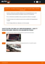 Tutorial paso a paso en PDF sobre el cambio de Escobillas de Limpiaparabrisas en AUDI TT Roadster (8N9)