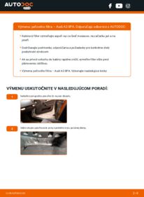 Ako vykonať výmenu: Kabínový filter na A3 Sportback (8PA) 2.0 TDI 16V