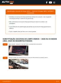 Como realizar a substituição de Escovas do Limpa Vidros 2.4 Audi A6 C5 Sedan