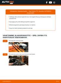 Kuidas välja vahetamist läbi viia: Opel Zafira f75 2.0 DTI 16V (F75) Pesurikumm