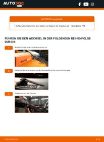 Wie der Wechsel durchführt wird: Scheibenwischer Opel Zafira A 2.0 DTI 16V (F75) tauschen