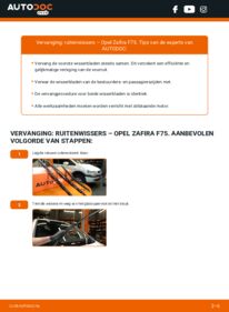 Vervanging uitvoeren: Ruitenwissers 2.0 DTI 16V (F75) Opel Zafira f75