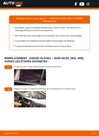 Comment effectuer un remplacement de Essuie-glace 4.2 quattro Audi A8 D2