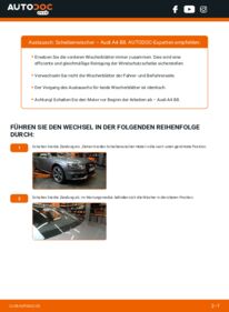 Wie der Wechsel durchführt wird: Scheibenwischer Audi A4 B8 2.0 TDI tauschen