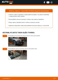 Kaip atlikti keitimą: Audi A4 B8 2.0 TDI Valytuvo gumelė