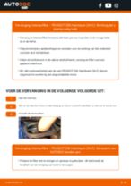 Stap-voor-stap PDF-handleidingen over het veranderen van PEUGEOT 206 Hatchback (2A/C) Interieurfilter